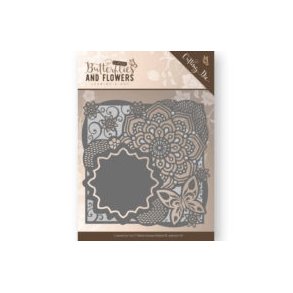 JAD10019 Jeanine`s Art Ramme med stor blomst